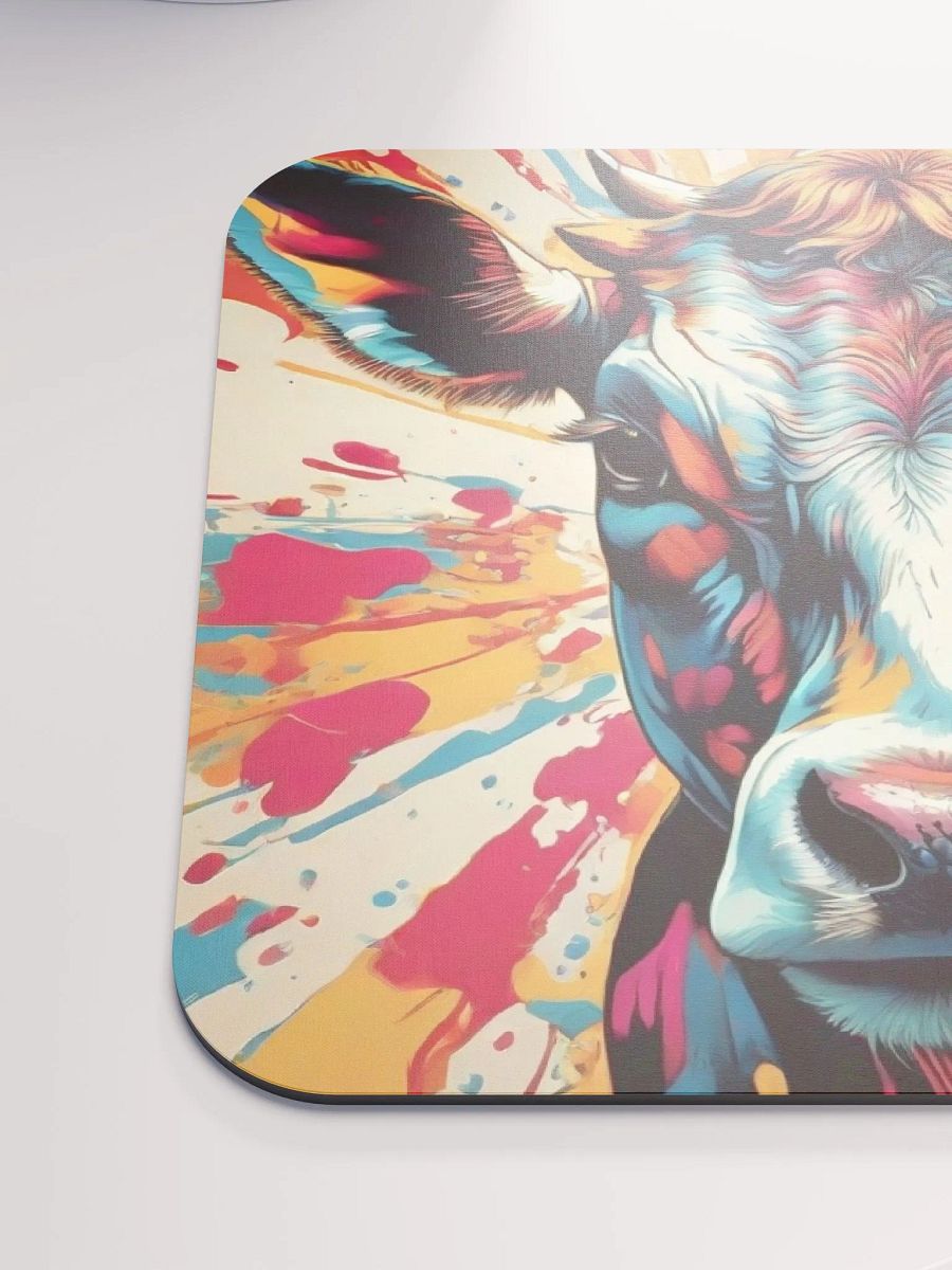Cow pop-art mouse pad product image (6)