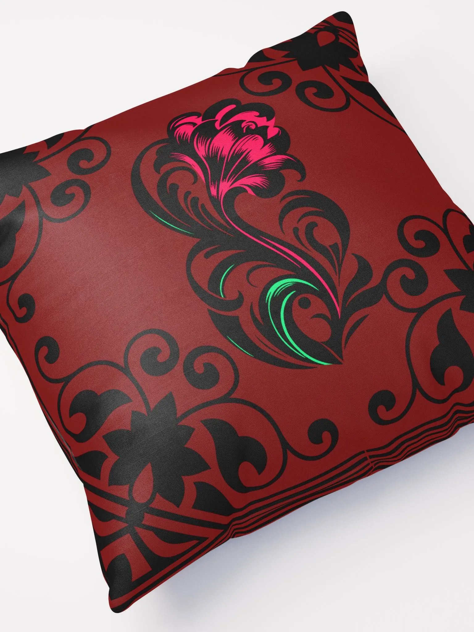 Crimson Paisley Pillow product image (7)
