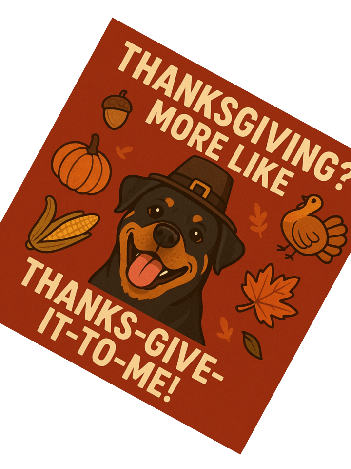 Rottweiler Thanksgiving Sticker Set product image (5)