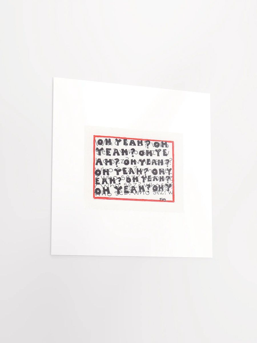 oh yeah? who sez? panel card print product image (5)