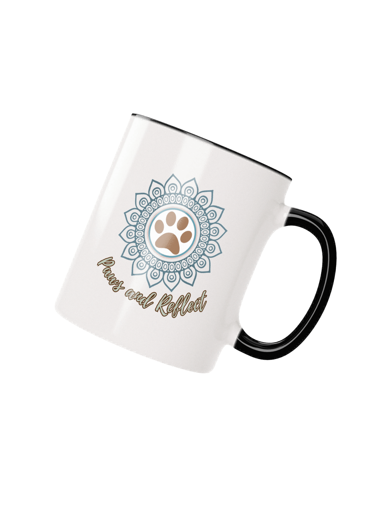 Paws & Reflect Mandala Paw Print Ceramic Meditation Mug product image (14)