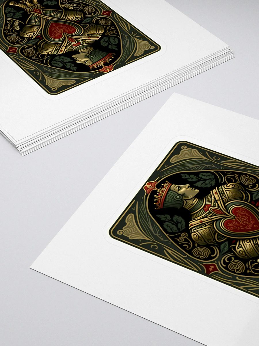 Royal Jack of Hearts Kiss Cut Stickers product image (4)