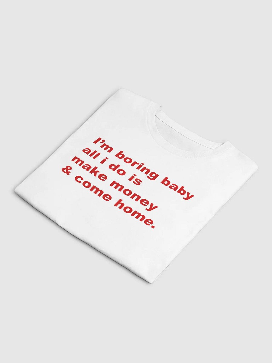 I'm boring baby all i do is make money & come home. Crop Top product image (5)