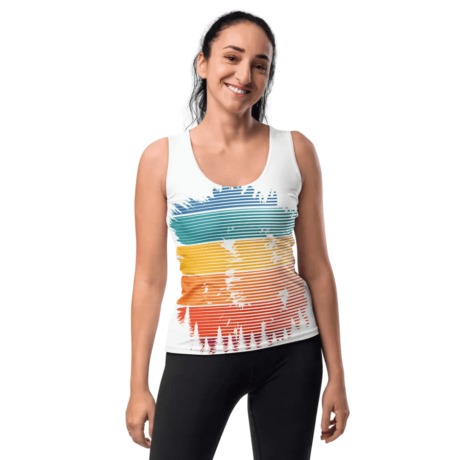 Vibrant Brush Strokes Women's Tank Top product image (10)