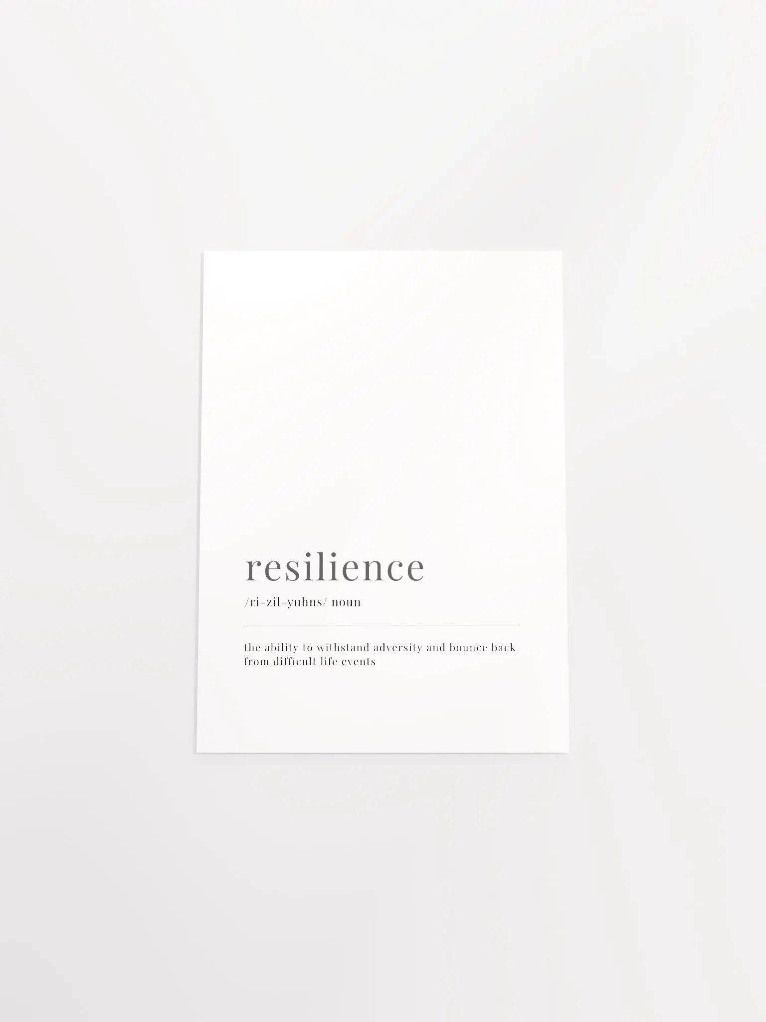 Resilience Definition Poster Print product image (32)