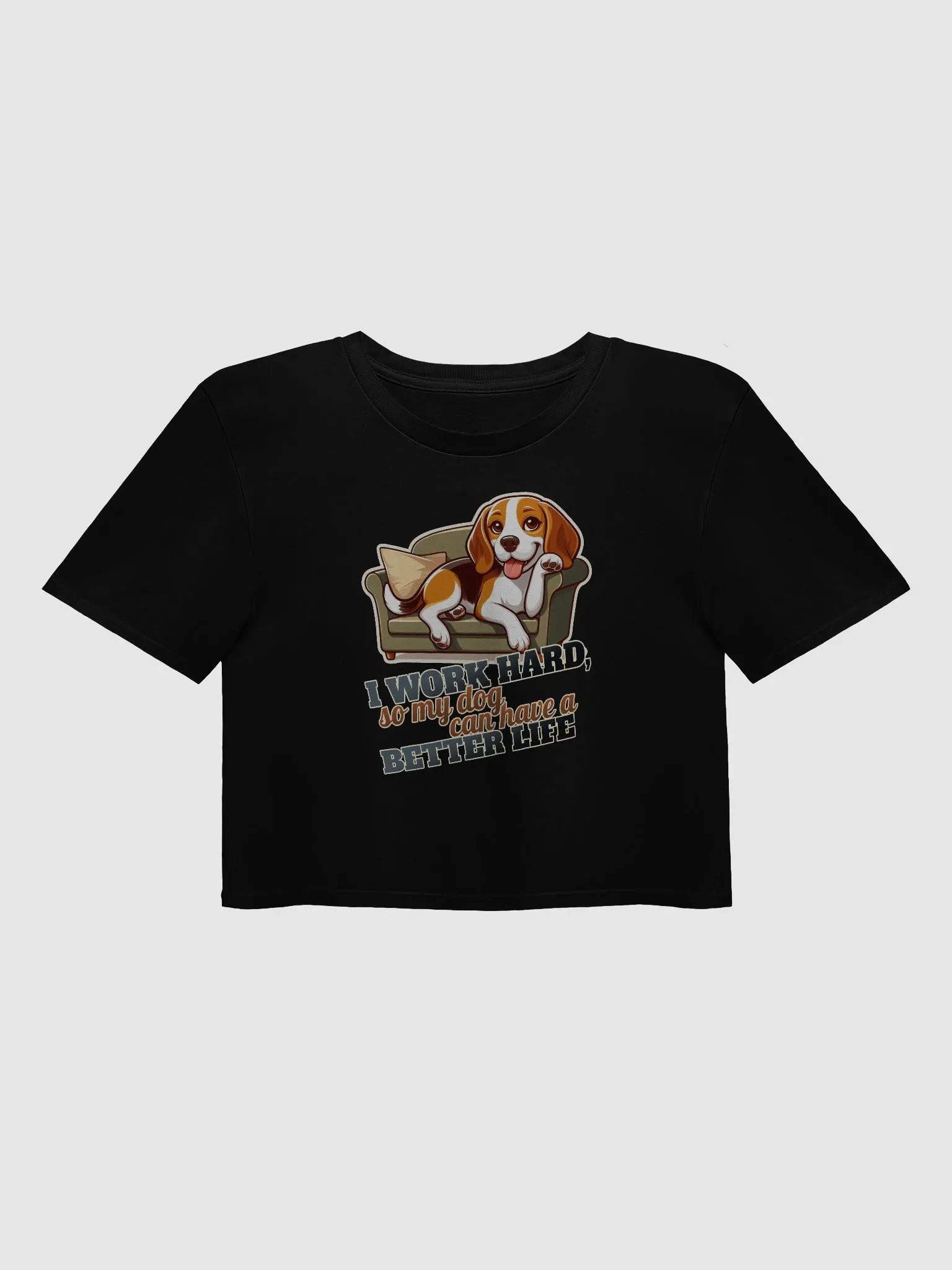 Work Hard - Beagle Sofa - Crop Top product image (3)