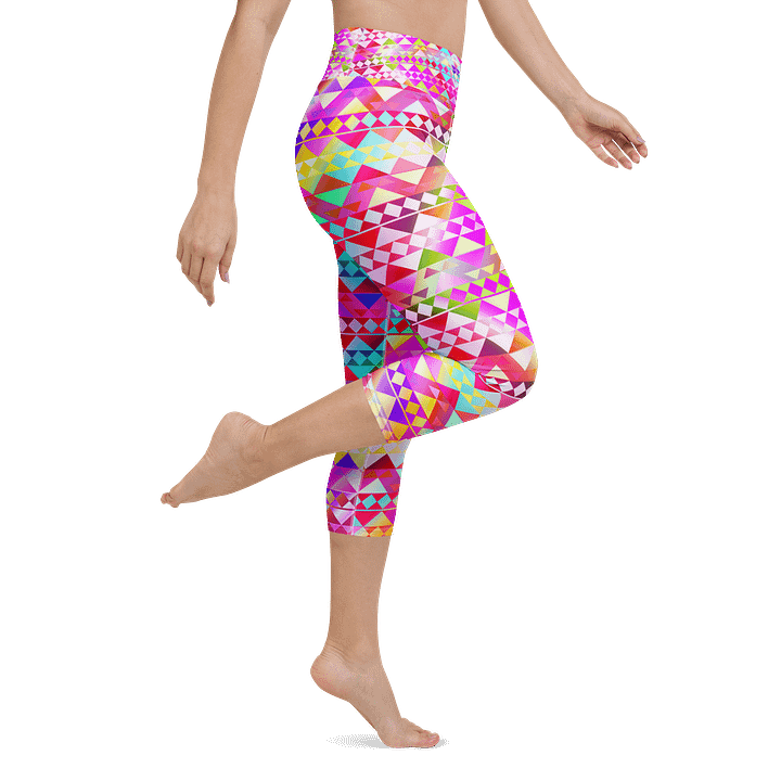 Pink Tribal Capri Leggings product image (1)