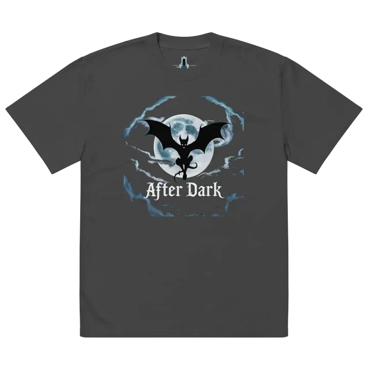 Vampire After Dark T-Shirt, Gothic Gift, Spooky Full Moon Tee product image (2)