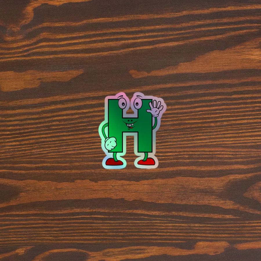 H Holographic Cartoon Character Sticker product image (5)