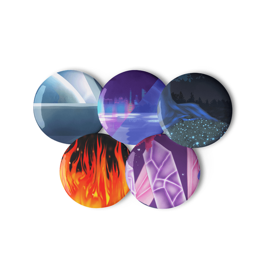 Art Fight 2025 Background Pin Button Set product image (2)
