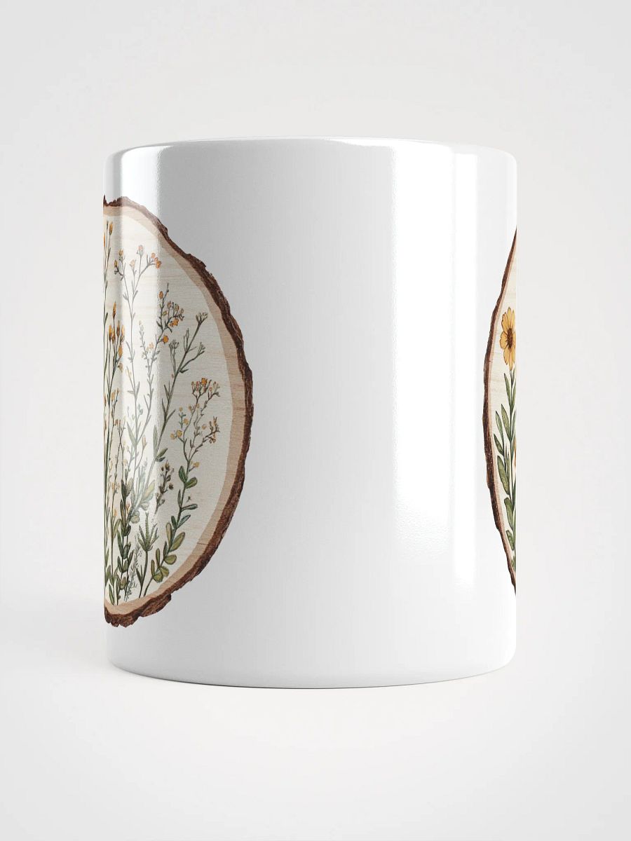 Wildflower Round Wood Art Ceramic Mug product image (13)