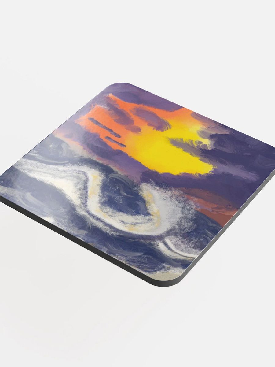 Sunset Ocean Blue Coffee Coaster product image (4)