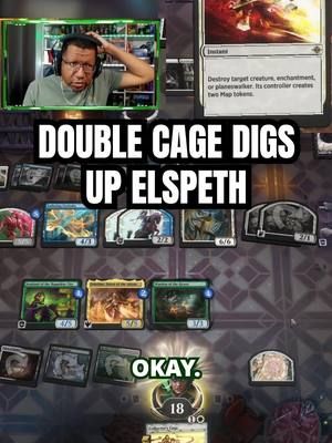 Double Cage Finds Elspeth For the Win #magicthegathering #magic #mtgarena #standardarena #magicarena #thepowrdragn