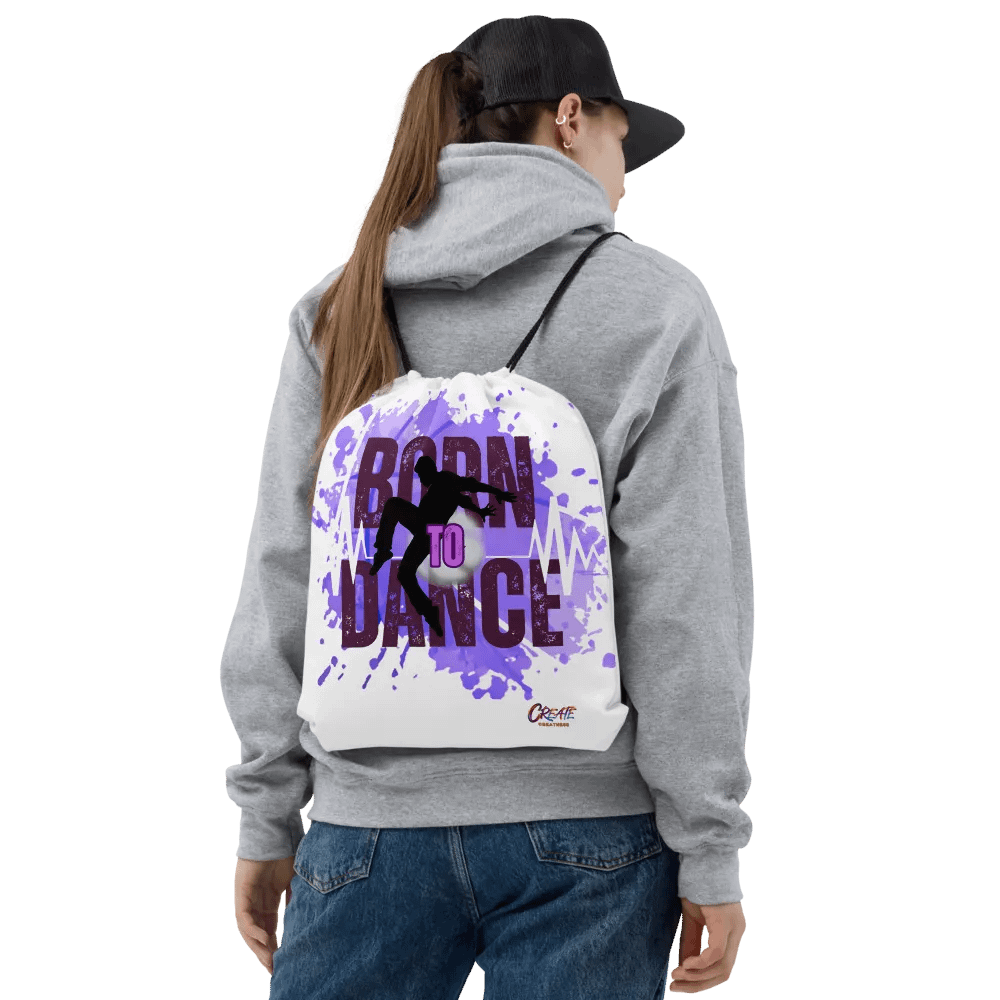 Born to Dance His Silhouette Full Print Drawstring Bag product image (6)