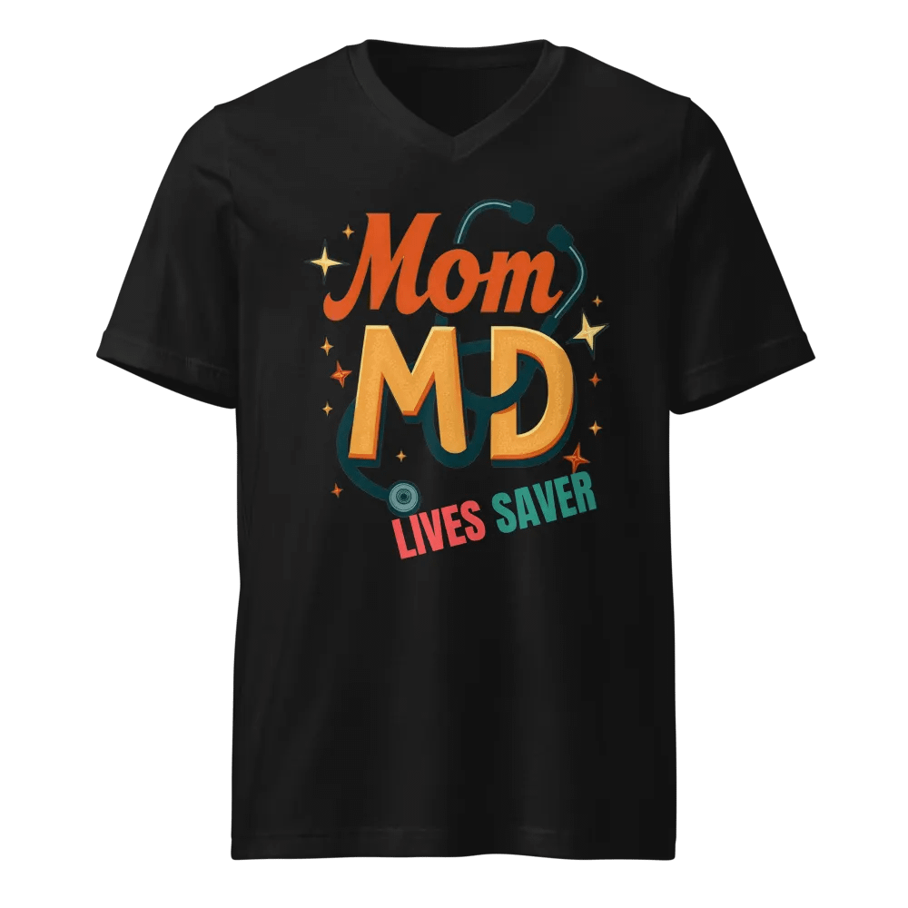 Mom MD, LIVESAVER V-Neck Tee product image (1)