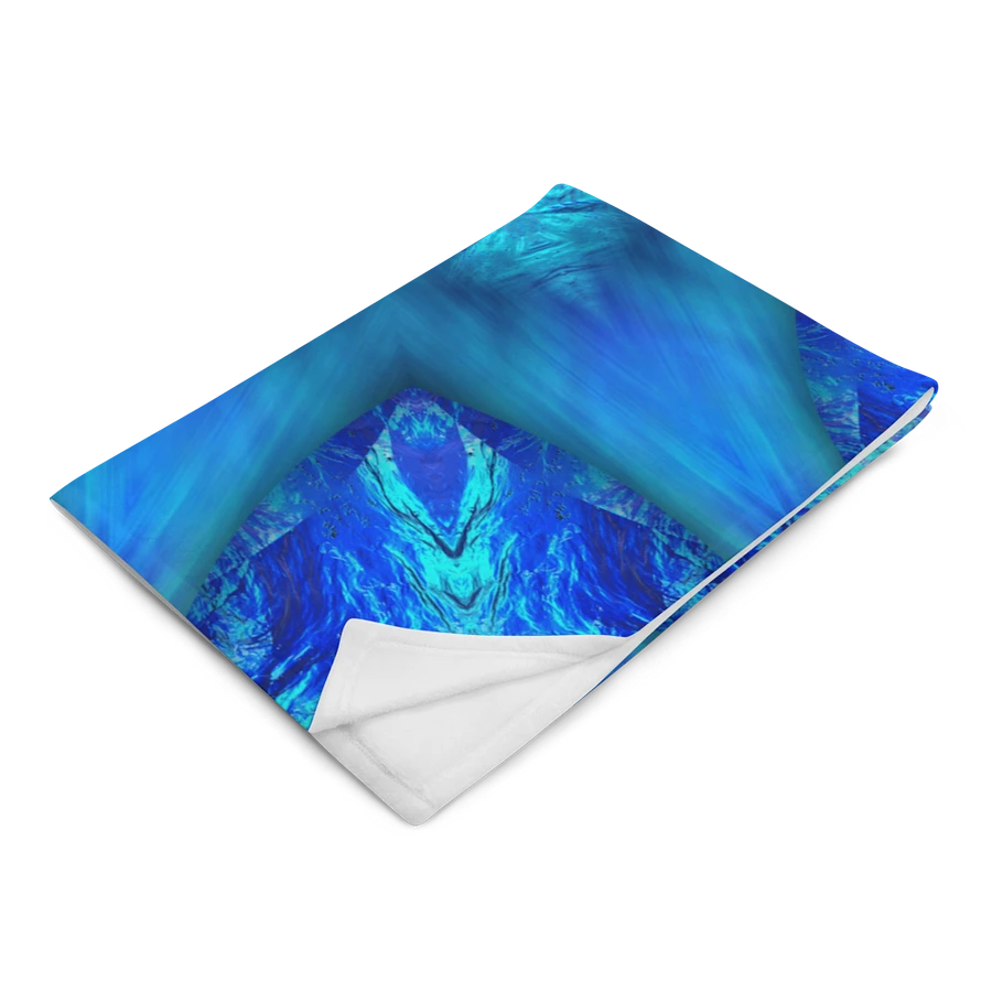 Blue Water Kaleidoscope Throw Blanket product image (14)