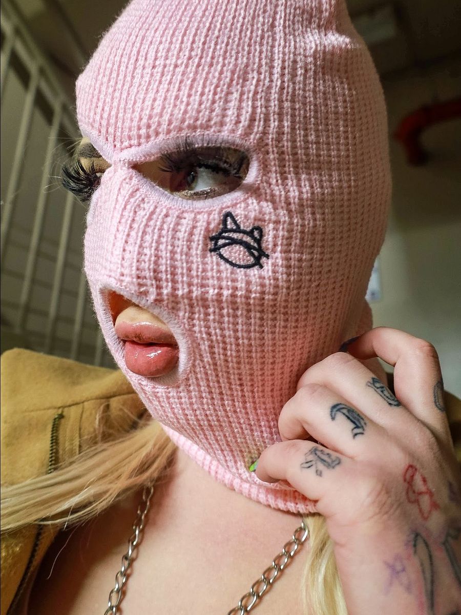 PINK LIL KITTEN SKI MASK product image (1)