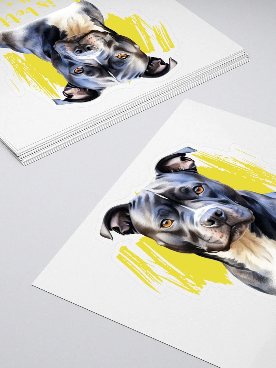 Life Is Better With Staffy Kiss Cut Sticker product image (11)