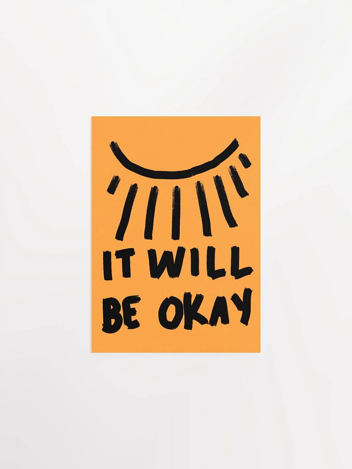 Be Okay Art Print product image (1)