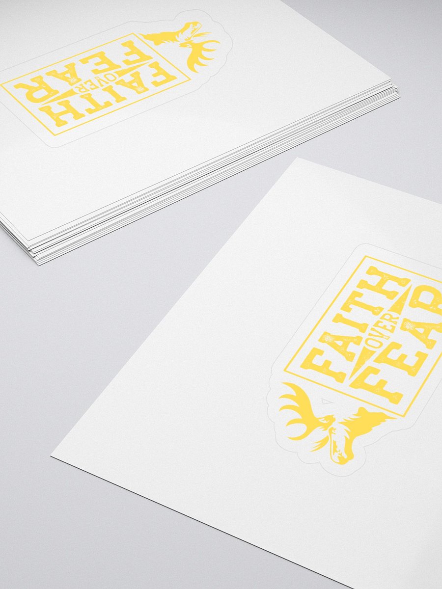 Fatih Over Fear - Yellow - Sticker product image (4)