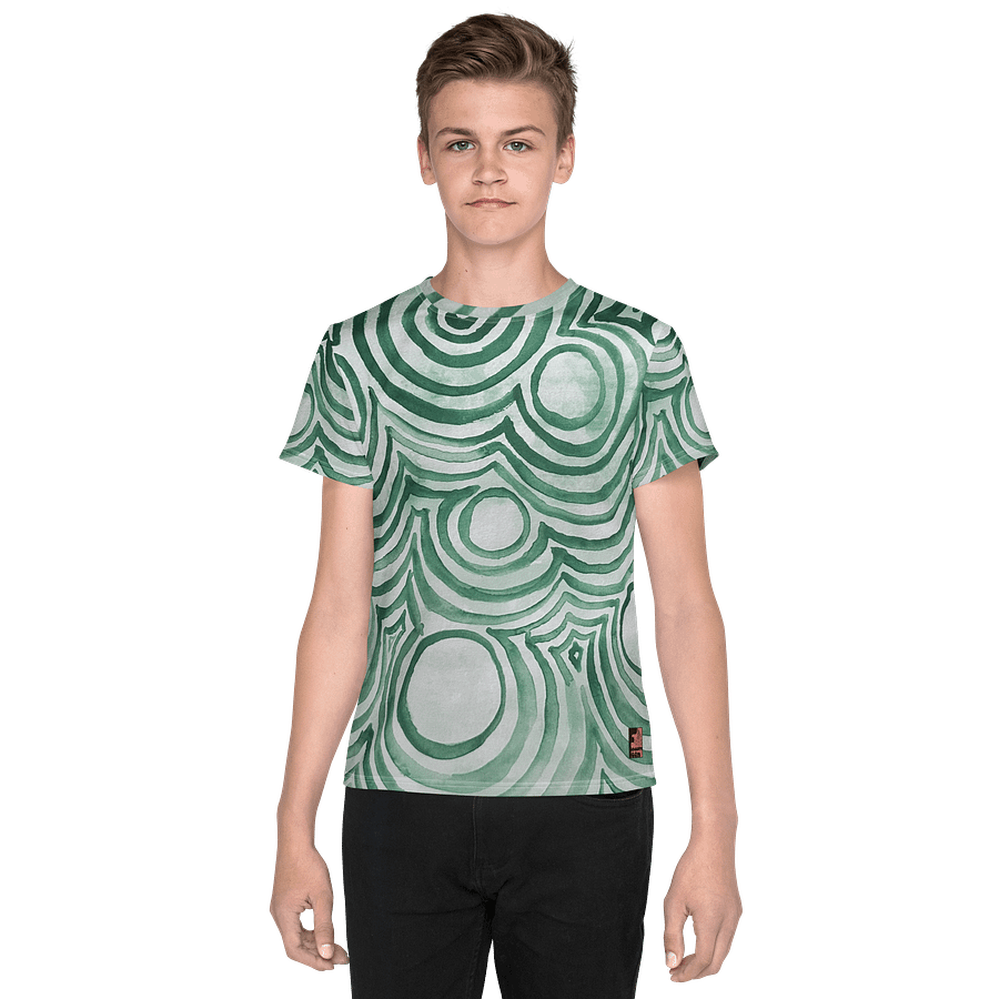 "Green Swirl" Youth Tee product image (1)