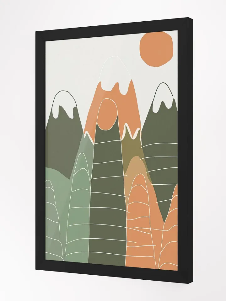 Mountains & Sun Framed Poster product image (5)