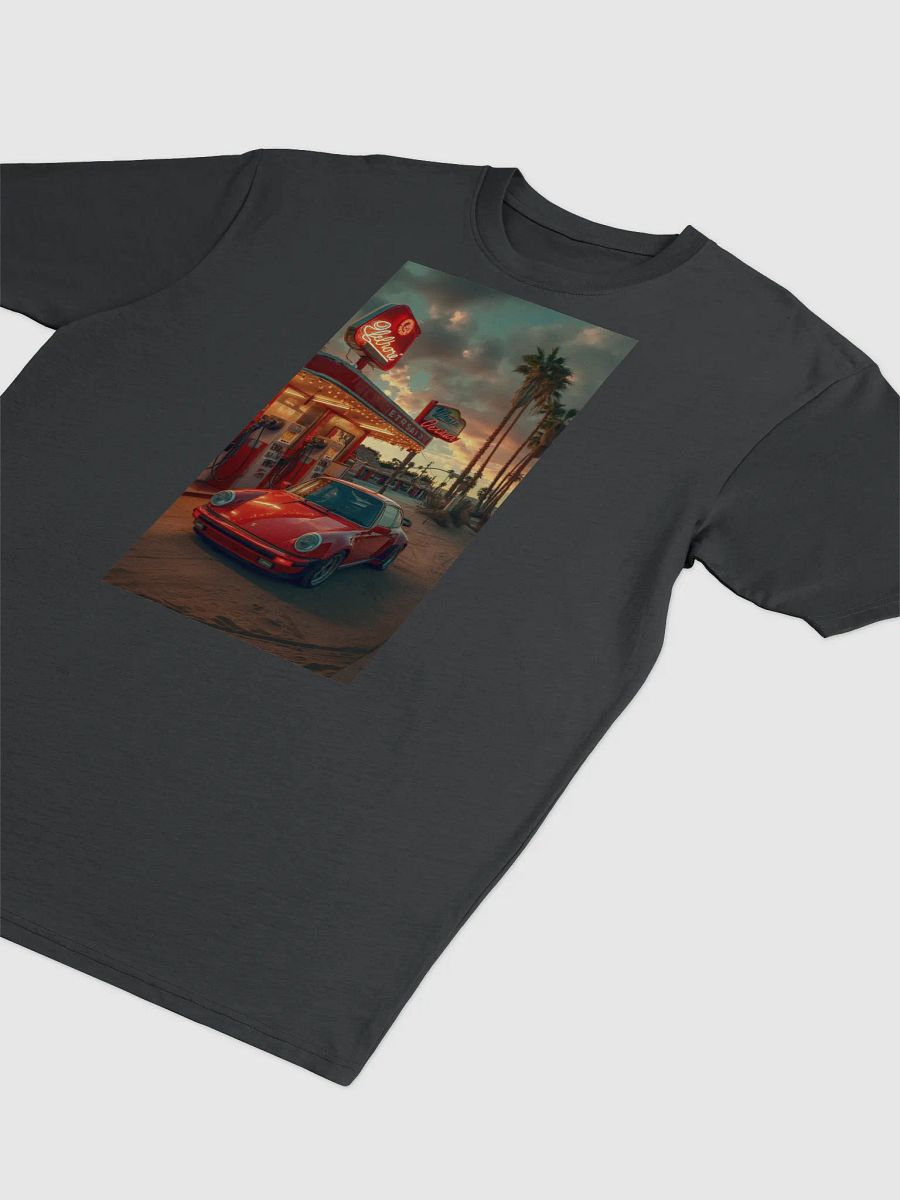 Retro Sunset Gas Station Tee product image (3)