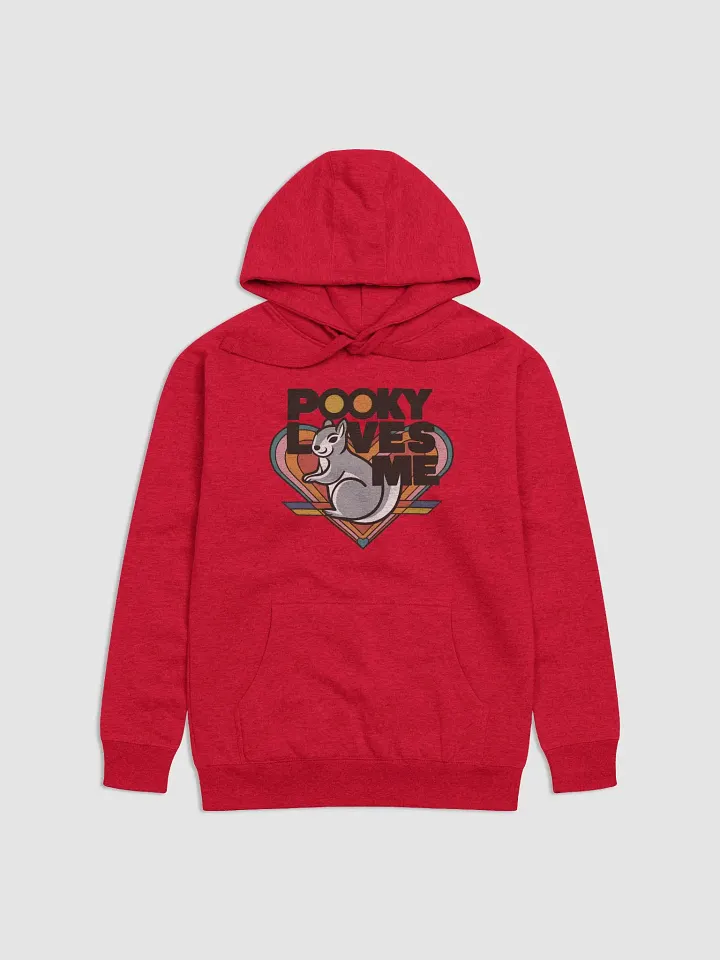 Super Soft and Comfy Hoodie: Pooky:Loves Me, Retro, heart grey squirrel product image (1)