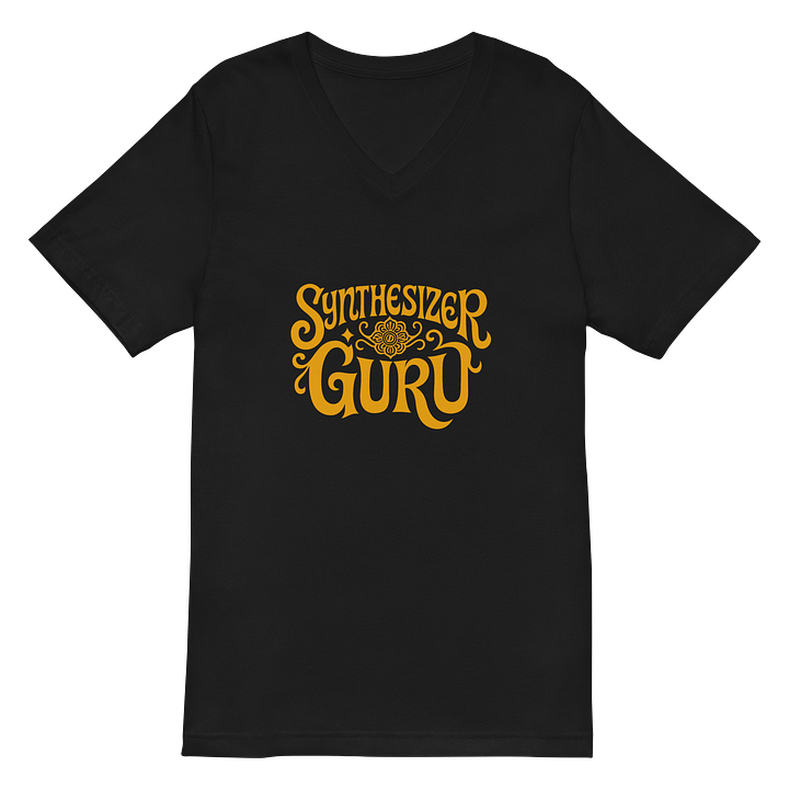Synthesizer Guru V-Neck T-Shirt Black product image (2)