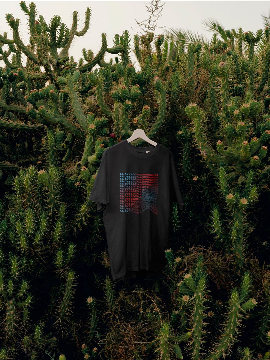 Trick Economics Tee (Gradient on Black) product image (1)