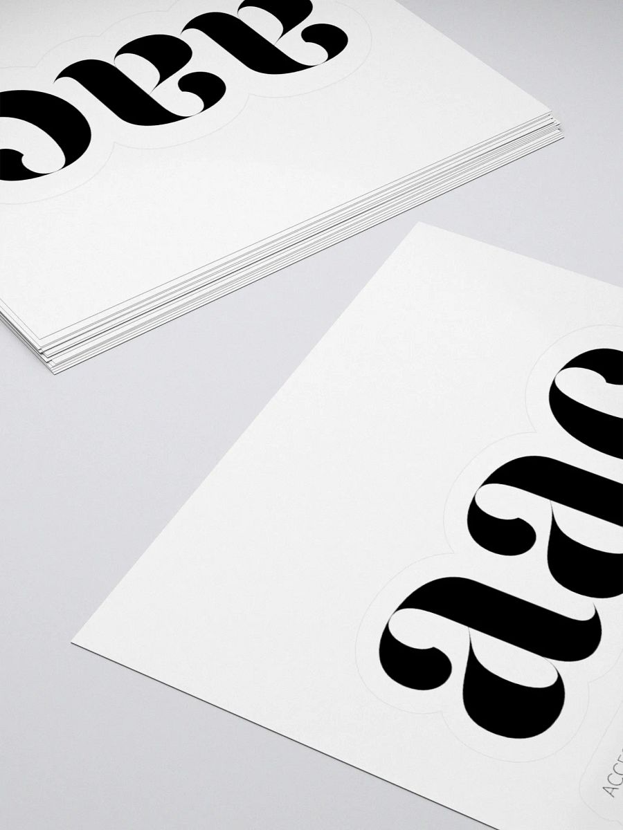 THE AAC STICKER - BLACK product image (10)