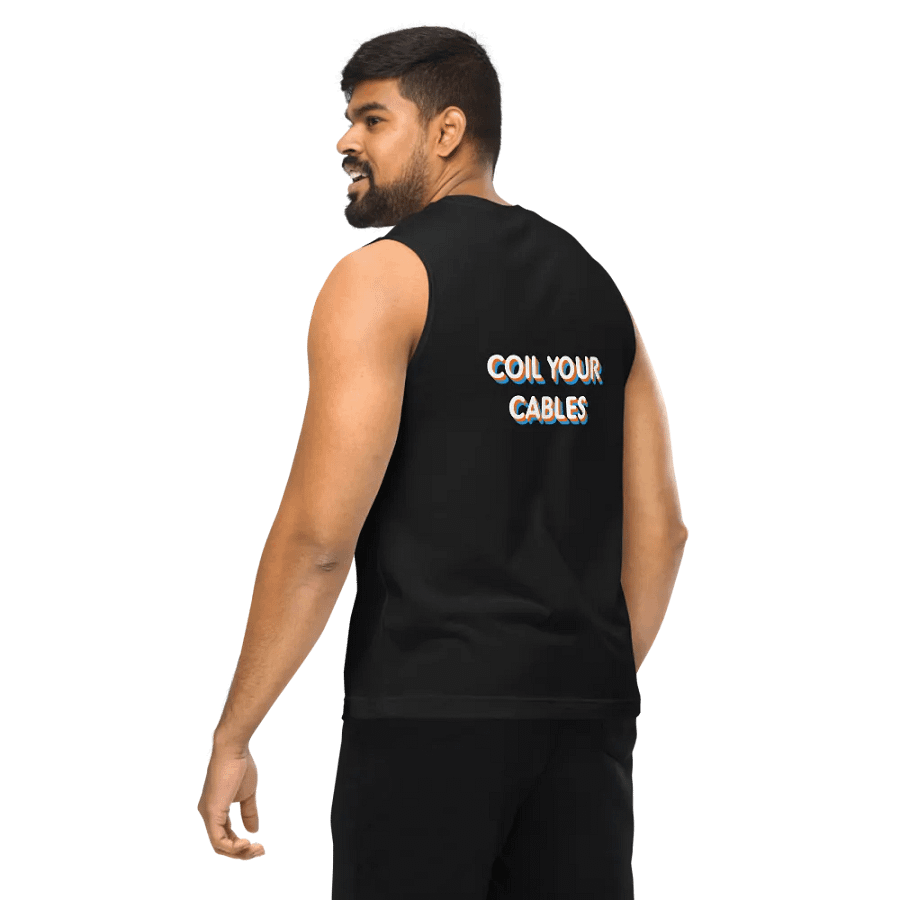 Coil Your Cables/Marble Guitar Pick Muscle Tank product image (11)