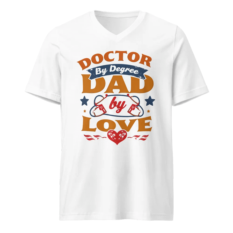 Doctor by Degree, Dad by Love V-Neck Tee product image (5)