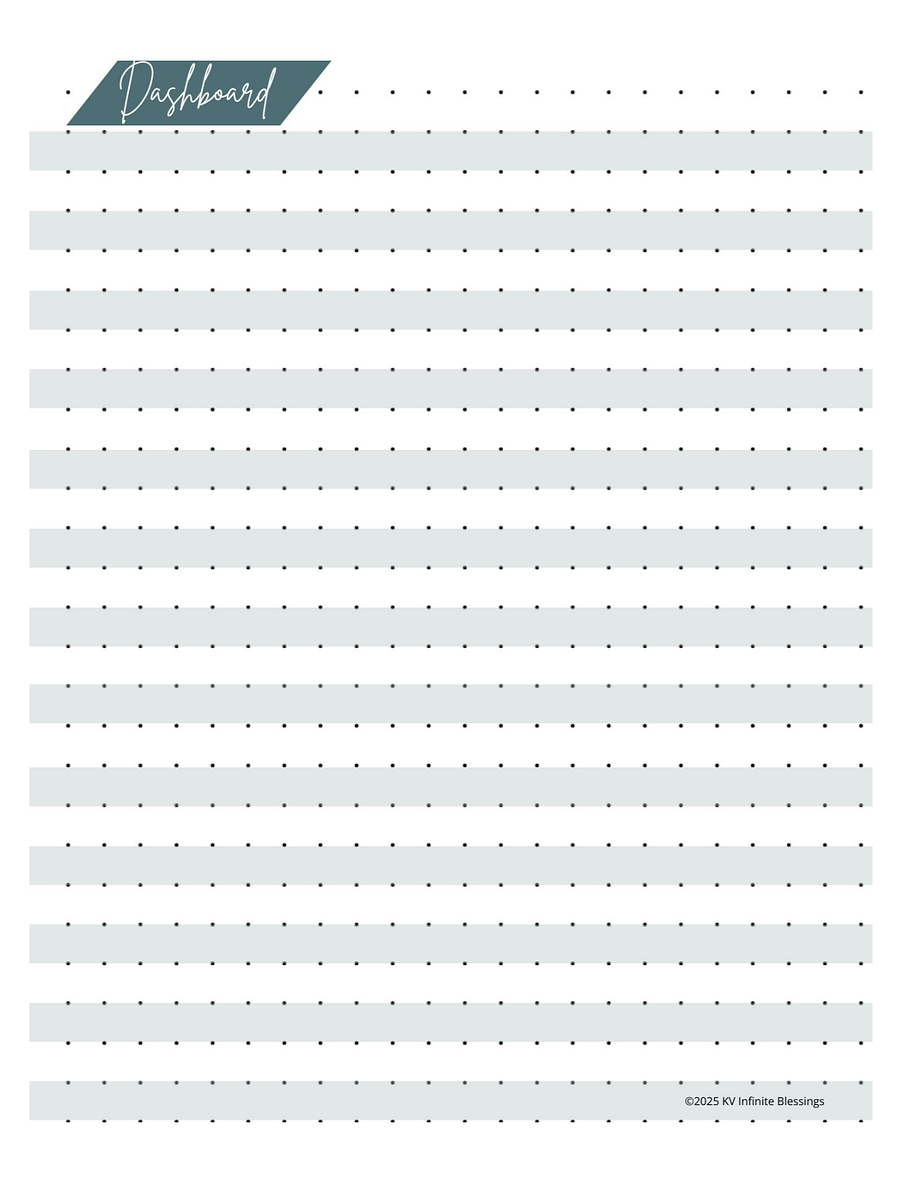 Task & To Do Dashboard | Digital & Printable Bullet Journal Layout for Educators product image (5)
