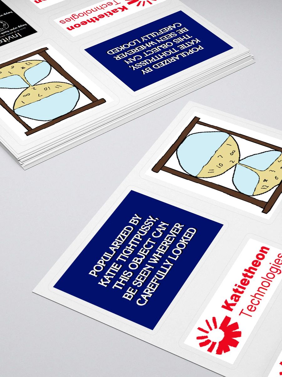 Katietheon, Jeopardy, Hourglass, Invite Clock Stickers product image (11)