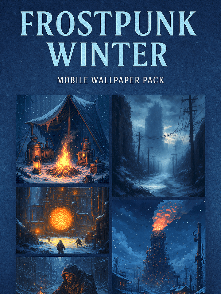 Frostpunk Winter – Mobile Wallpaper Pack (12+1 Bonus) product image (1)