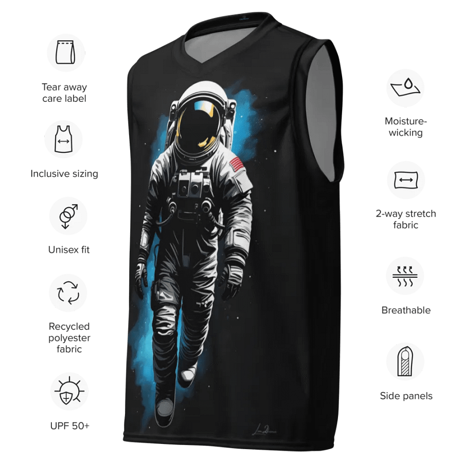 Cosmic Explorer - Unisex Basketball Jersey UPF50+ protection product image (3)