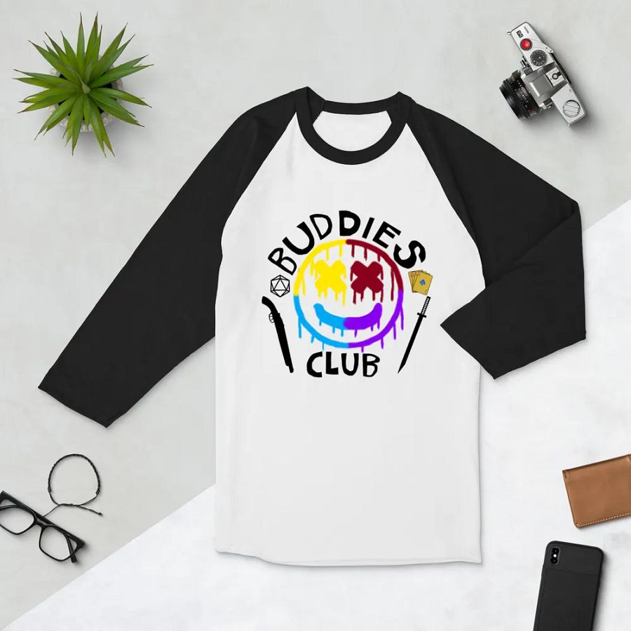 Buddies Club Raglan (Light Mode) product image (5)