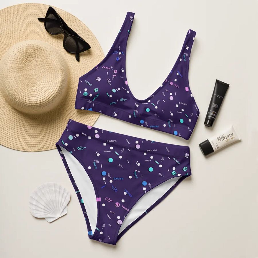 TacoDraws Retro Pattern Bikini product image (9)