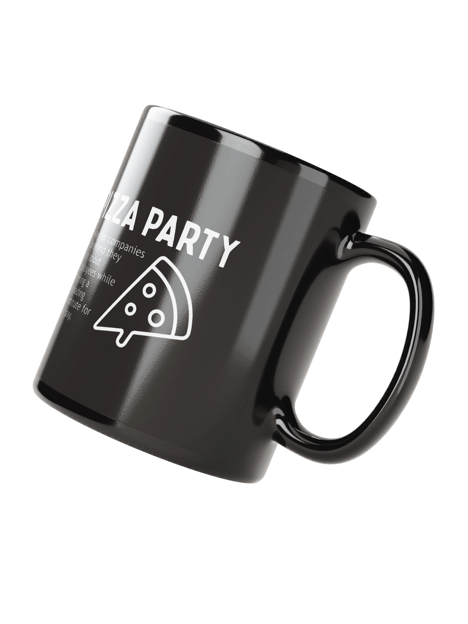 Pizza Party Black Mug product image (4)