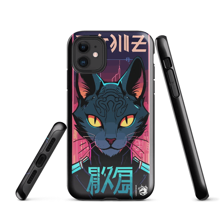 Neon Cat City iPhone® Tough Case product image (1)