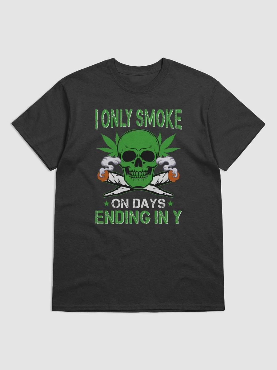 "I Only Smoke On Days Ending In Y" Funny T-Shirt product image (1)