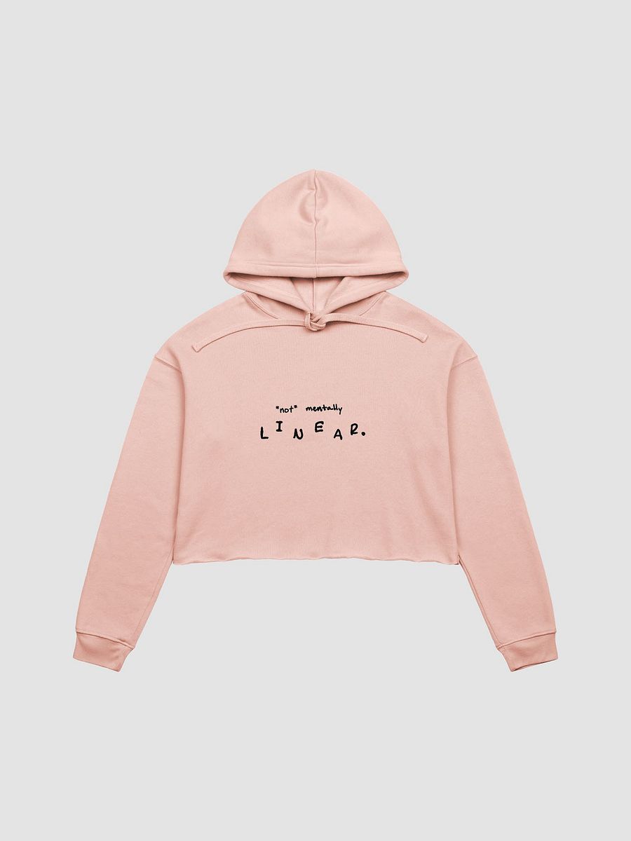 *not* mentally linear cropped hoodie product image (2)