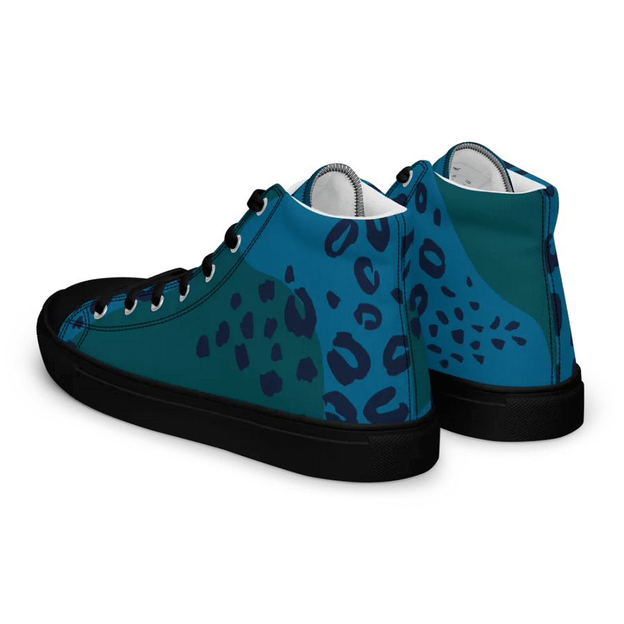 Leopard Blue Men's High Tops product image (14)