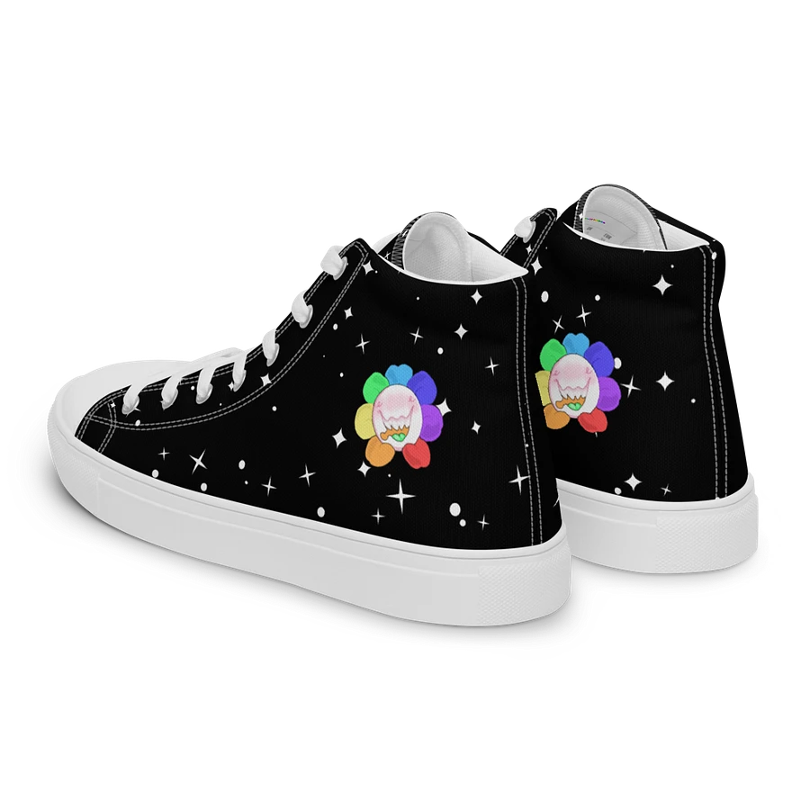 Black Starry and White Flower Sneakers product image (4)