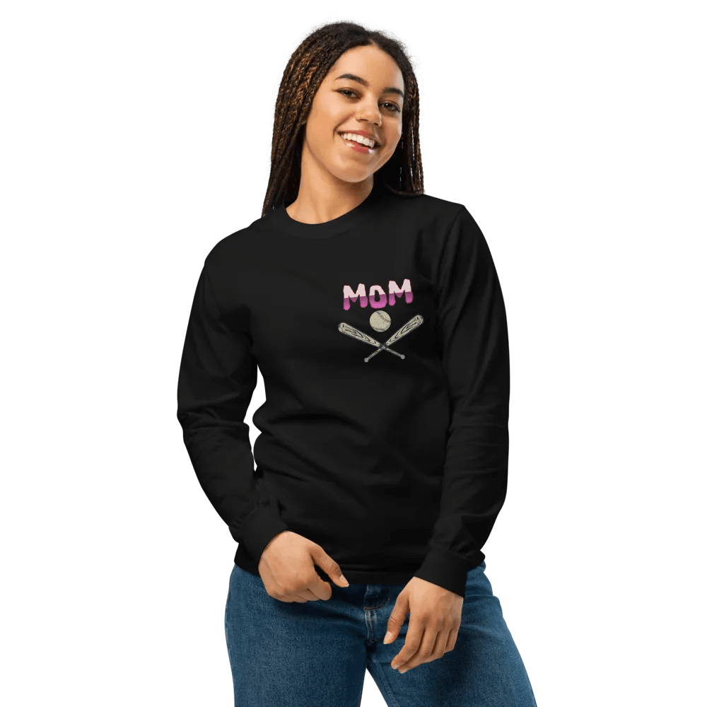 Mom's Baseball Tribute Long Sleeve Shirt product image (4)