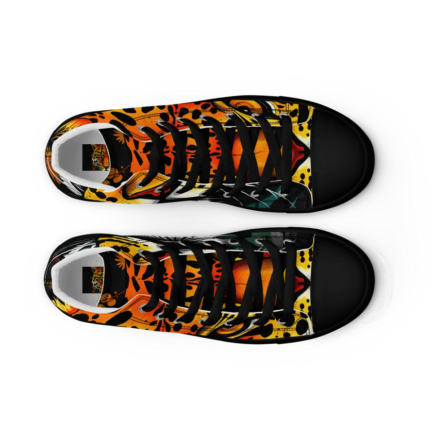 men's retro Leopard canvas High Tops product image (9)