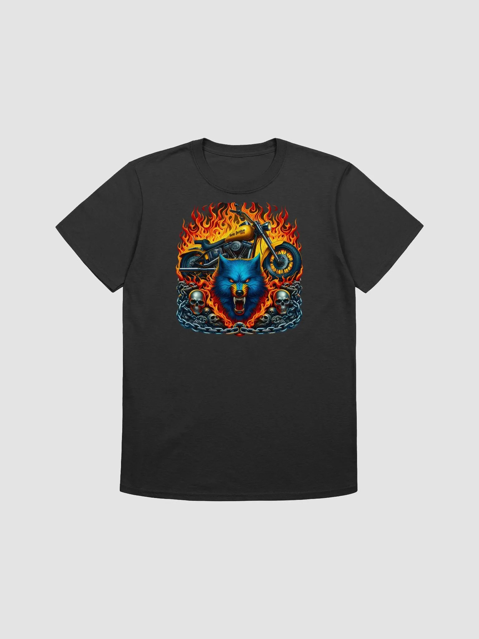Harley Davidson Wolf Flames T-Shirt #17 product image (1)