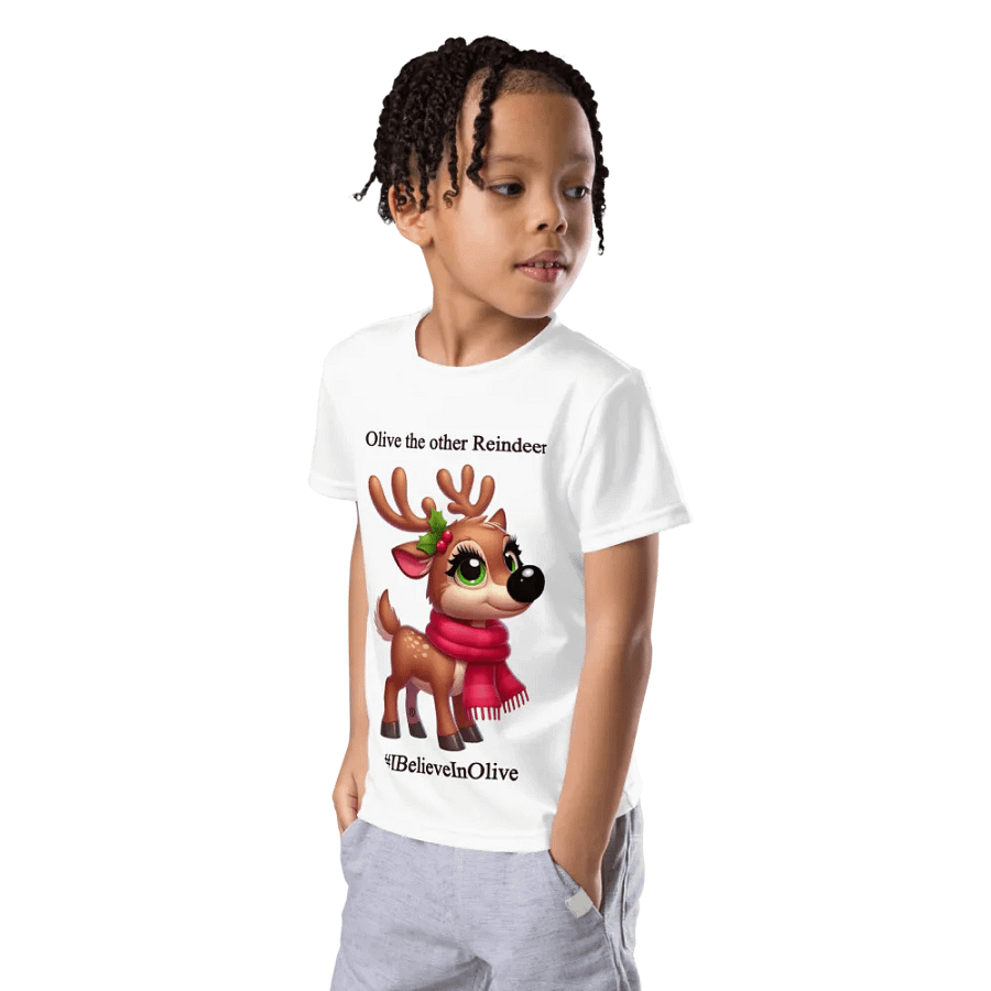 Kids White Christmas Official 'Olive the other Reindeer' T-Shirt product image (8)
