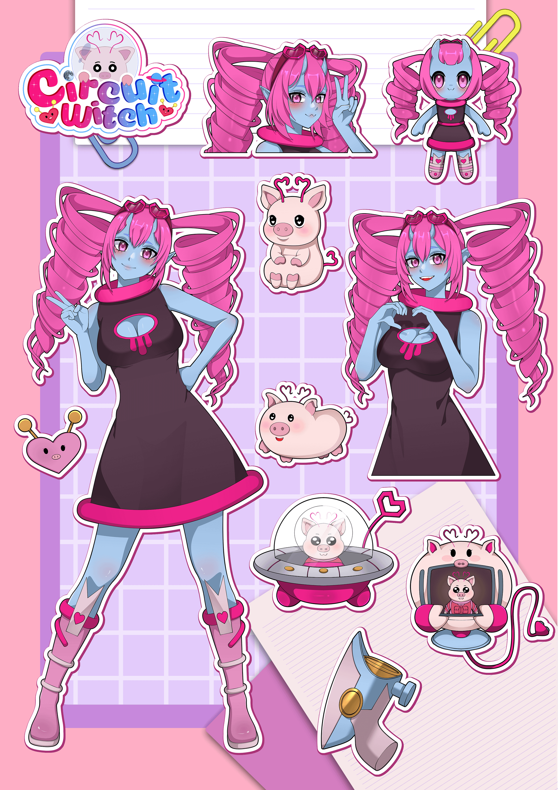 ✨ PRE-ORDER ✨ - Sticker Sheet - Waterproof Vinyl Glossy Kiss Cut - A5 Size product image (1)